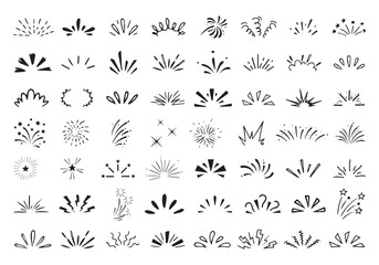 line sparkle vector set, comic style decorative lines, 
burst effects, and dynamic radial patterns in black 
for enhancing illustrations, comics, and graphic designs with energetic visual elements
