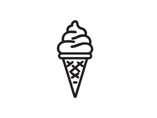 Tasty gelato cup in elegant flat illustration