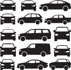 cars icons set