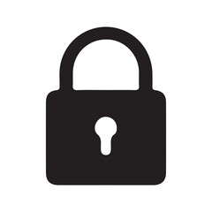 lock icon on white background