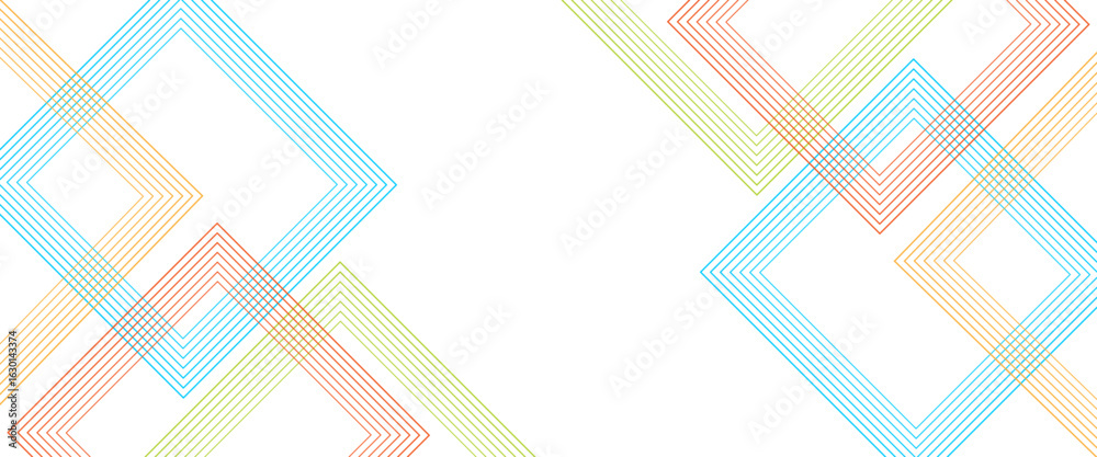 Wall mural vector abstract colorful geometric square shape background design