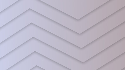 Calm Geometric Layers of Overlapping Chevrons with Soft 3D Shadows