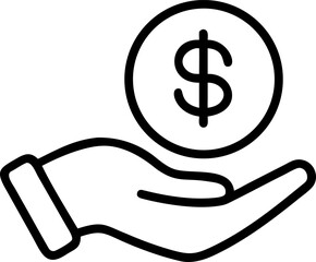 funding source vector icon on white or transparent background. crowdfunding or fundraising icons items Stroke icon collections. Editable Stroke icon collection Outline icon.