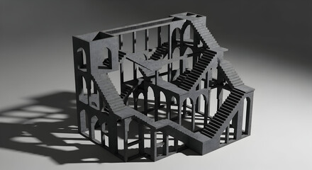 Fototapeta premium Intricate architectural model