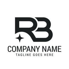 Creative Letter RB or BR Modern Minimalist Vector Logo Design Templates for Brand