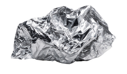Crumpled sheet of aluminum foil