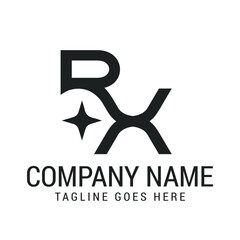 Creative Letter RX or XR Modern Minimalist Vector Logo Design Templates for Brand