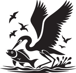 Obraz premium Elegant great egret standing gracefully isolated on white background