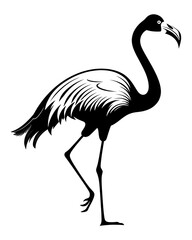 Fototapeta premium PNG Flamingo animal bird logo.