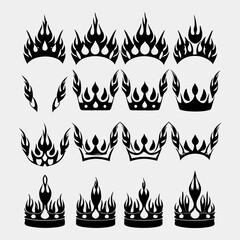 Enchanting Crown Made Flames Skilled Craftsmanship Display Clean Minimalist Design Suitable for Corporate Communications Editorial Quality Visual Documentation Creative Asset