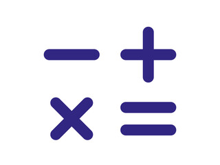 plus minus equal and divide icon