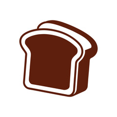 toast and butter vector icon on white background