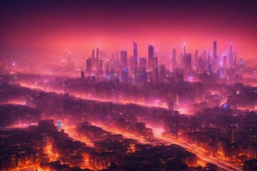 Obraz premium city at night