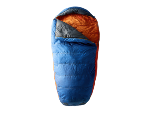 Blue orange sleeping bag isolated camping, Isolated, Png Transparent Background