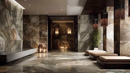 Modern luxury interior lobby design