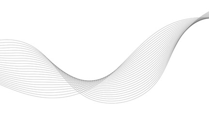 Abstract Waveform Lines in Grayscale