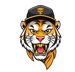 tiger head vector