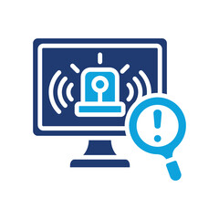 Intrusion Detection glyph color icon