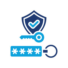 Security Token glyph color icon © Adityaayoga