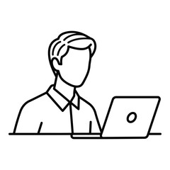 Businessman with Laptop