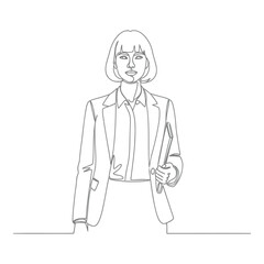 Businesswoman Line Art