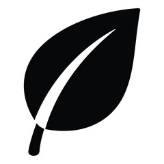 Simple leaf icon design