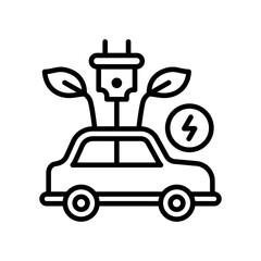 Eco-Friendly Transportation line icon
