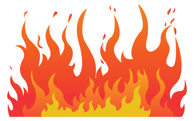 Fire Flame icon vector set Fire flame symbol. Flame icon collection