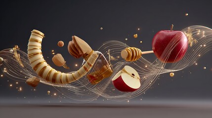 Rosh Hashanah, the Jewish New Year, is a sacred, reflective, joyous, meaningful, spiritual, celebratory, traditional, symbolic, festive, introspective, peaceful, solemn, hopeful, holy, uplifting, anci