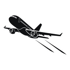 Flying Jet Silhouette