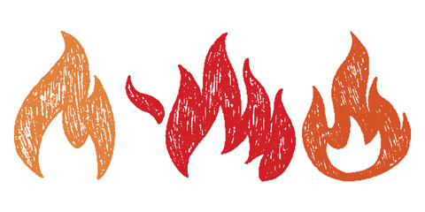 Fire Flame icon vector set Fire flame symbol. Flame icon collection