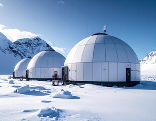 Obraz premium AI Research Data Center in Antarctica