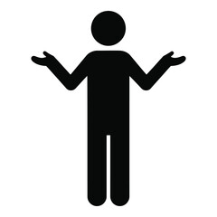 Shrugging Person Icon