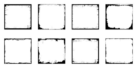 Grunge frame border texture. 