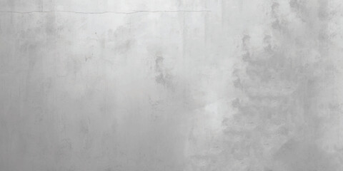 White cement wall in retro concept. Old concrete background for wallpaper or graphic design. Blank plaster texture in vintage style. Modern house interiors that feel calm and simple.