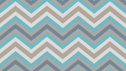 Art of blue, grey, and beige chevron pattern with a repeating zigzag design