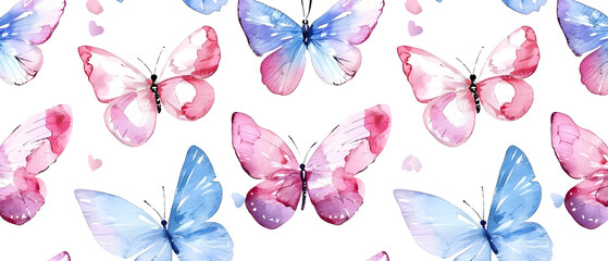 seamless pattern with butterflies
