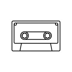 cassette tape icon vector