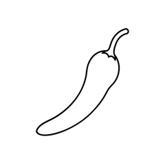 chili pepper icon vector