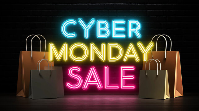 it's a cyber monday sale background