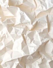 Obraz premium Crumpled white paper texture (1)