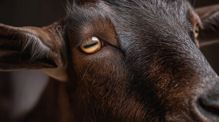 Fototapeta premium Goat Portrait Macro Photography