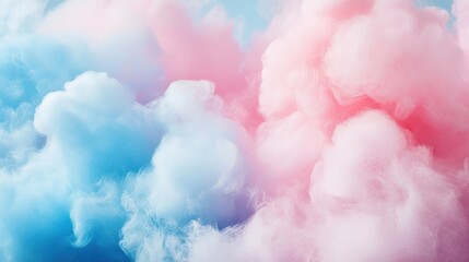 A soft blend of pink and blue clouds creates a dreamy, whimsical atmosphere, evoking feelings of tranquility and creativity.