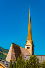 Church on a sunny summer day at Maria Alm am Steinernen Meer, Salzburg, Austria