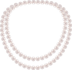 white pearl necklace