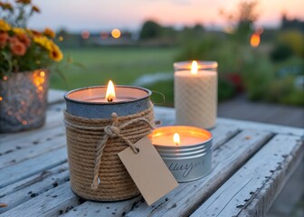 candles on the table