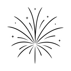 party fun abstract fireworks on white background 