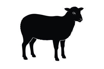 sheep silhouette vector