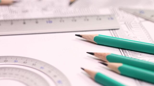 Pencils, rulers, and other school supplies