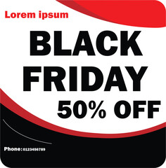 Black Friday Sale Social Media Pack Template  Premium Vector Design Set